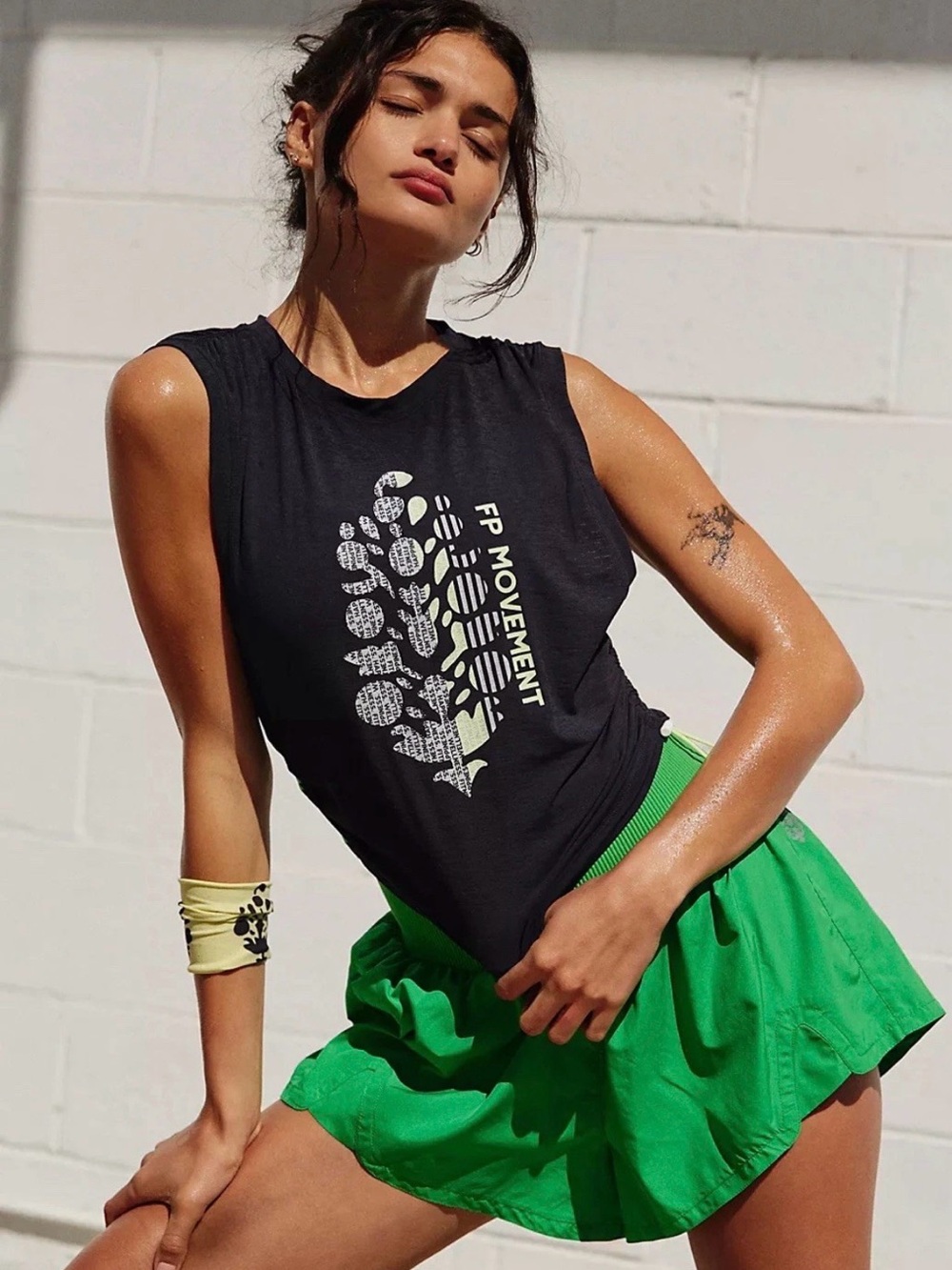 Free People Movement Tempo Sport Mode Logo Muscle Tank